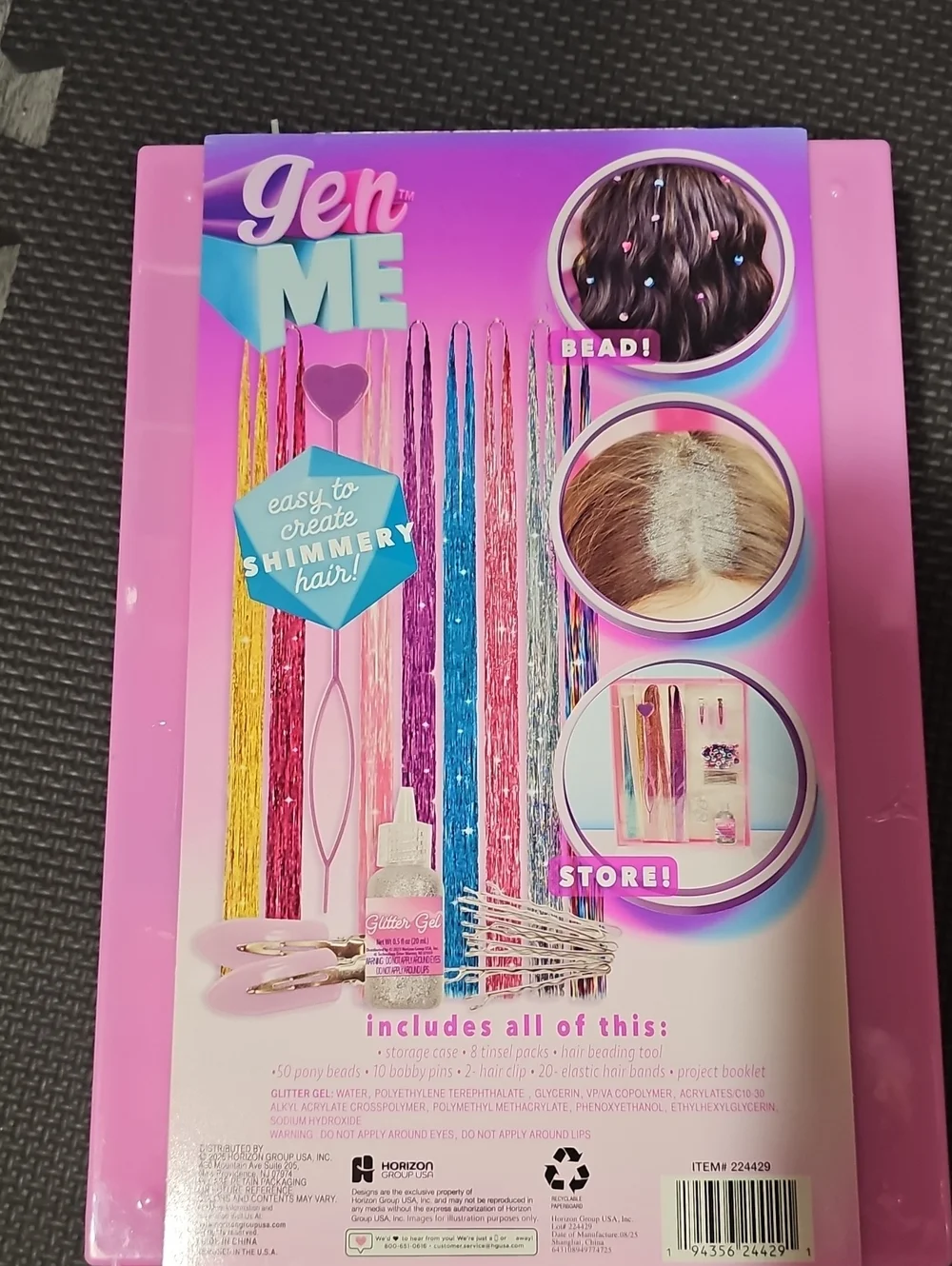 Sparkling Hair Tinsel Studio — Pink Glitter Hair